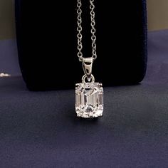 Pendant Details== ❖ Style : Emerald Cut White Moissanite Pendant, Wedding Set, Anniversary Gift for Her, Love and Friendship Pendant, Antique Style Pendant | Men's Jewelry | Solitaire Pendant | Bridal Set | Moissanite jewelry | Everyday use pendant | necklaces | Women's jewelry | Charm pendant | Solid Gold | Genuine gold pendant **PENDANT COMES WITH FREE SILVER CHAIN** Main Stone == ❖ Stone Used : Moissanite Specifications == ❖ Main Stone Weight : 1.50 Carat (8 X 6MM) ❖ Main Stone Shape : Emeral Diamond Solitaire Pendant, Moissanite Pendant, Jewelry Charms Pendants, Love And Friendship, Solitaire Pendant Necklace, Moissanite Jewelry, Solitaire Pendant, Wedding Set, Anniversary Gift For Her