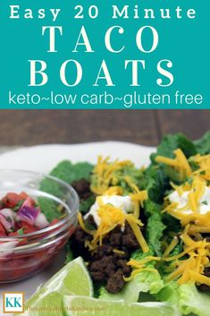 Some days you need to get dinner on the table fast! You won't sacrifice flavor or healthy choices with my Easy Keto 20 Minute Taco Boats. Taco Boats, Keto Appetizers, Keto Kitchen, Diet Dinner, Keto Diet Breakfast, Diet Breakfast Recipes, Lchf Recipes, Low Carb Breakfast Recipes, Low Carb Lunch