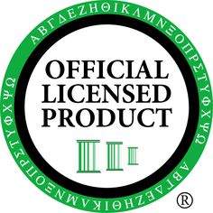 the official license product logo is shown in green and black on a white background,