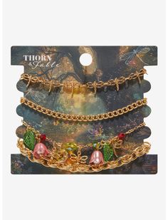 Thorn & Fable Dragonfly Flower Bracelet Set | Hot Topic Right Arrow Icon, Left Arrow, Acrylic Set, Dragonfly Charm, Detailed Jewelry, Flower Bracelet, Show Off, Hot Topic, Bracelet Set