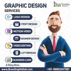 an advertisement for graphic design services