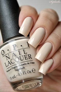 My vampire is buff Nails Cream Color, Cream Nail Color, Nail Cream Color, Cream Color Nails, My Vampire Is Buff Opi, Cream Colored Nails, Plain Nails Colors, Cream Nails Designs, Ivory Nails