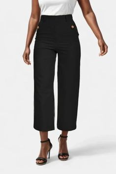 Women's Pant Ankle-length Dress Pants With Elastic Waistband And 4-way Stretch, 4-way Stretch Pull-on Dress Pants For Workwear, Fall Capris With Elastic Waistband And Straight Leg, Comfort Stretch Ankle-length Pants For Spring, 4-way Stretch Dress Pants For Spring Workwear, Chic Pull-on Style Dress Pants For Business Casual, Pull-on Style Ankle-length Business Casual Dress Pants, Fall High-waisted Comfort Stretch Pants, Elegant Comfort Stretch Pants For Fall