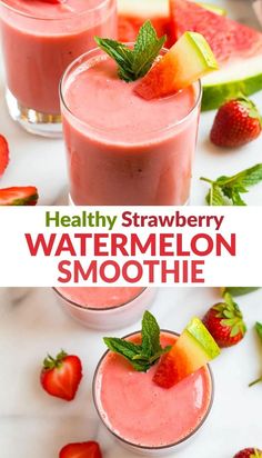 healthy strawberry watermelon smoothie Watermelon Smoothie Recipe, Strawberry Watermelon Smoothie, Strawberry Health Benefits, Watermelon Smoothie Recipes, Smoothie Benefits, Watermelon Smoothie, Watermelon Health Benefits, Keto Cocktails, Frozen Watermelon