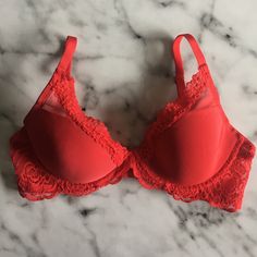 Never Worn (Bought The Wrong Size And Lost Receipt ) But Beautiful Detail W Floral Lace And See Thru Mesh Along The Bust. I'm A Top Rated & Top 10% Seller!!! No Trades Please But All Fair Offers Are Welcome! Follow Me On Ig To See Even More Looks: @Thegracekellie Fitted Red Bra For Summer, Elegant Red Bra With Lace Trim, Fitted Red Lace Bra, Elegant Fitted Red Bra, Red Fitted Bra With Padded Cups, Fitted Red Bra With Padded Cups, Elegant Red Bra Partially Lined, Elegant Red Partially Lined Bra, Fitted Red Underwire Bra