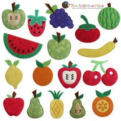 the applique place fruit and vegetable appliques