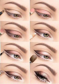 Spring Makeup Tutorial, Cut Crease Eye Makeup, Make Up Kits, Eye Makeup Cut Crease, Best Eyebrow Makeup, Pale Makeup, Flot Makeup