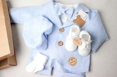 NEW! Comfortable Christening set for a boy LINEN BABY BLUE Nature and classic - It must be a perfect day This is the perfect outfit for your little one 100% Linen The beginning of the hunting season. It will be successful if you find the right trail! We made it easy We have prepared linen outfits for your little one in 5 most fashionable colors natural beige, blue, white, gray, navy blue red jacket separately, you can buy it in our store Baptism outfit - Shirt body Long sleeve - Suspenders Short Cotton Baptism Sets, Elegant Blue Sets For Baptism, Linen Outfits, Boy Christening Outfit, Boy Baptism Outfit, Baptism Outfit, Christening Outfit, Unique Outfit, First Birthday Photos