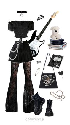 Rockstar Core Outfit, Goth Core Outfit, White Gothic Outfit, Goth Outfits Girl, Mopey Goth Outfits, Different Fashion Styles Types List, Goth Party Outfit, Different Types Of Goth, Vampire Goth Aesthetic