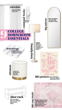 the top ten dorm room essentials for college students to use on their dorm rooms