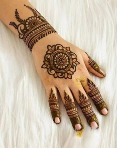 henna designs for hands and feet