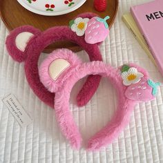 Bando Cute, Jennie Rubyjane, Lalisa Icon, Crochet Bow Pattern, Crochet Flower Headbands, Baby Hair Bands, Fairy Wallpaper, Kawaii Faces