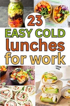 25 easy and delicious lunches for work that you can make in less than 30 minutes