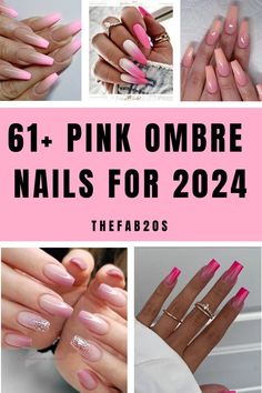 Looking for gorgeous pink nail designs?! These pink nail ideas are TOO good. I am obsessed with these trendy pink nail ideas Pink And Purple Ombré Nails, Dark Pink Ombré Nails, Pink And Purple Ombre Acrylic Nails, Pink Ombre Nails Glitter, Dark Pink To Light Pink Ombre Nails, Light Pink To Hot Pink Ombre Nails, Pink Acrylic Nail Designs, Ombre Nail Colors, Ombre French Nails