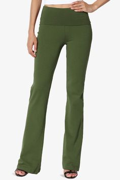 Whether you are working up a sweat at the yoga or relaxing at home, these yoga pants are just what you want and need. The roll down waistband is comfortable and flattering. Wear it with crop top or tees for lounge look.Foldable low waist to high rise waistbandStress-free style, bootcut legsComfy stretch cotton jersey, 32in inseamFits true to size, take your normal size, S = Size(2-6), M = Size(6-10), L = Size(10-14), XL = Size(14-18)Model size : 5'3" height, 33" bust, 24" waist, 34" hip, and is Jogging Leggings, White Yoga Pants, Compression Sportswear, Track Leggings, Junior Pants, Plus Size Yoga, Lounge Looks, Athletic Sweatpants, Elastic Leggings