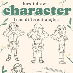 how i draw a character from different angles with the title'how i draw a character from different angles '