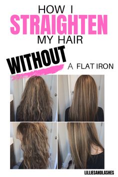 How To Easily Straighten Curly Hair, How To Straiten Curly Hair, Easy Way To Straighten Curly Hair, Straightening Wavy Hair, Straitening Curly Hair, Products To Straighten Curly Hair, How To Straighten Curly Hair Without Frizz, How To Straighten Curly Hair Naturally