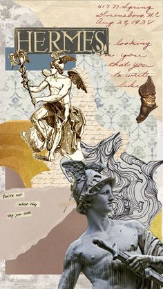 an artistic collage with the statue of liberty and other things to see on this page