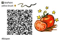 a qr - code for a tomato is shown next to an image of two tomatoes