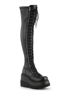 shaker-374 womens platform boot Black Over-the-knee Boots With Zipper Closure, Fitted Thigh High Platform Boots With Zipper, Alternative Style Platform Knee-high Boots With Round Toe, Alternative Style Knee-high Platform Boots With Round Toe, Alternative Style Platform Knee-high Boots, Fitted Knee-high Platform Boots With Chunky Platform, Gothic Fitted Platform Boots, Gothic Knee-high Platform Boots With Round Toe, Alternative Style Knee-high Platform Boots