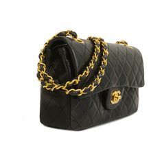 Chanel Matelasse W Flap W Chain Lambskin Women's Leather Shoulder Bag Black Brand: Chanel Gender: Women Line: Matelasse Color: Black Hardware color: Gold Material: Leather Comes with: None Size (HxWxD): 14cm x 24cm x 7cm / 5.51'' x 9.44'' x 2.75'' Delivery 5-8 or 10-15 working days Please note that during high season and Sale period, delivery times may be affected We accept payment with a Credit card, Debit card, or PayPal. Classic Formal Shoulder Bag With Gold Chain, Luxury Formal Bags With Gold Chain, Classic Leather Bag With Gold Chain, Elegant Leather Bags With Gold Chain, Elegant Double Flap Soft Leather Bag, Classic Gold Shoulder Bag As Fashion Accessory, Gold Double Flap Shoulder Bag For Evening, Luxury Formal Shoulder Bag With Gold Chain, Gold Double Flap Evening Shoulder Bag