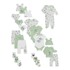 Foundthe ideal baby shower gift. Disney Baby Wishes + Dreams 22-Piece Layette Set. This amazing gift is the start of an incredible wardrobe for baby with just about everything baby needs to be styling. Super cute, incredibly soft and so much fun to mix and match for a new Mickey inspired outfit every day. Size: Newborn.  Color: Green.  Gender: male.  Age Group: infant. Baby Wishes, Baby Shower Gifts For Boys, Layette Set, Baby Mouse, Wishes For Baby, Everything Baby, Baby Needs, Baby Outfits