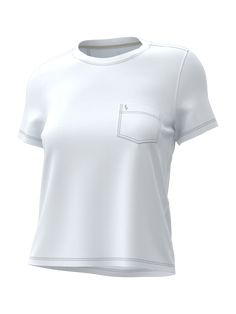 This pocket tee is not your ordinary basic t-shirt. The A. PUTNAM pocket tee is made with 95% Supima cotton for a soft, comfortable fit that can take on even the busiest lifestyles. This staple piece is fade-resistant, offers an accommodating stretch to move with you, and is resistant to pilling. Make a statement on and off the course with this simple but essential tee. Dress Blues, Sports Brands, Supima Cotton, Basic T Shirt, Pocket Tee, Staple Pieces, Jacket Tops, Dress Accessories, Long Tops