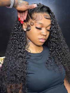 Kinky Curly 13x4 Lace Front Human Hair Wigs For Women Indian Deep Curly Lace Frontal Wig Wet And Wig Installs, Curly Lace Frontal, Frontal Wig Hairstyles, Weave Shop, Curly Weave Hairstyles, Birthday Hairstyles, Closure Wigs, Frontal Hairstyles, Deep Wave Hairstyles