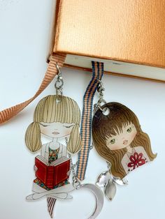 Shrink Plastic Bookmark, Shrink Plastic Charms