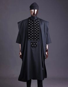 AGBADA, AGBADA for men, African AGBADA, African wedding suit, Groomsmen suit, Groom's suit, African 3 pieces suit, men's clothing Traditional Black Agbada With Dabka, Traditional Black Agbada With Dabka Detailing, Traditional Black Agbada For Ceremonies, Traditional Agbada Tunic For Eid, Traditional Eid Agbada Tunic, Traditional Agbada In Ankara Fabric, Fitted Traditional Agbada In Ankara Fabric, Fitted Traditional Ankara Fabric Agbada, Fitted Ankara Fabric Agbada In Traditional Style