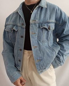 Denim Jacket Outfit, Mens Casual Outfits Summer, Street Style Outfits Men, Mens Casual Dress Outfits, Men Stylish Dress, Jeans Levis, Mens Outfit Inspiration, Cool Outfits For Men