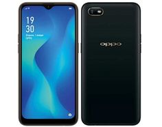 the oppo phone is shown in black