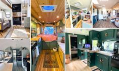 the interior and exterior of a mobile home