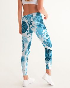 About The Art Hula Bay by Find Your Coast Product Details Our Women's Mid-Rise Yoga Pants are carefully crafted with high-tech breathable fabric to move with your body while perfectly flattering your figure. Smooth, breathable fabric Wicks away moisture Comfortable waistband Printed, cut, and handmade Color is Hula Bay print white with blue highlights Size & Fit Fitted, four-way stretch Sits just below waist Inseam, size Small: 26" Measurements vary, +/- 0.5" per size Model is 5'11 wearing size School Leggings Outfit, Blue Highlights, Yoga Pant, Leggings Sale, Active Leggings, Leggings Design, Active Women, Sports Leggings, Yoga Leggings