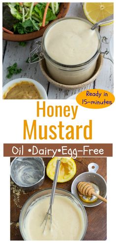 the recipe for honey mustard is ready in minutes