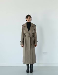 Ares Trench Coat | NOT JUST A LABEL Single Breasted Trench Coat, Double Collar, Wool Trench Coat, School Fashion, Single Breasted, Duster Coat, Trench Coat, Collar, How To Wear