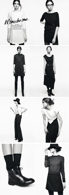 Studio shoot outfit ideas. Monochrome is always in style! Lookbook Layout, Monochrome Outfit, Monochrome Fashion, Photography Fashion, Soft Grunge, High Fashion Street Style, Fashion Lookbook, Sportswear Women, Work Attire