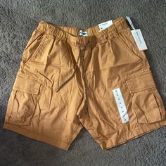 Brand New With Tags. Never Worn. My Husband Wouldn’t Get On The Short Shorts Trend. Lol. Brown Sports Bottoms With Pockets, Sporty Brown Shorts With Pockets, Old Navy Cargo Pants, Navy Living, Casual Chinos, Cargo Khaki, Old Navy Men, Cargo Shorts Men, Mens Cargo