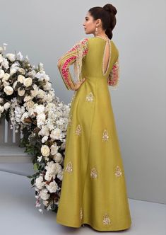 Gown For Wedding Party, Pakistani Gowns, Ayesha Omar, Pakistani Gown, Gown For Wedding, Shirt And Trouser, Shadi Dresses, Asian Bridal Dresses, Wedding Party Wear