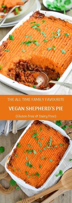 the recipe for vegan shepherd's pie is shown