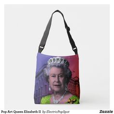 Pop Art Queen Elizabeth II Sign Poster