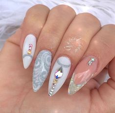 Wedding Nail Art, Wedding Nail, Gray Nails, Toe Nail Art, Nail Art Ideas, Nail Shapes, Mani Pedi