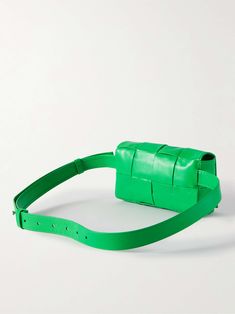 Shop BOTTEGA VENETA Intrecciato Leather Belt Bag, Explore the latest in-season BOTTEGA VENETA collection today on MR PORTER Designer Rectangular Bag With Belt Detail, Designer Leather Bag With Belt Detail, Bottega Veneta Intrecciato, Leather Belt Bag, Leather Belt, Bottega Veneta, Belt Bag, Basket Weaving, Adjustable Straps