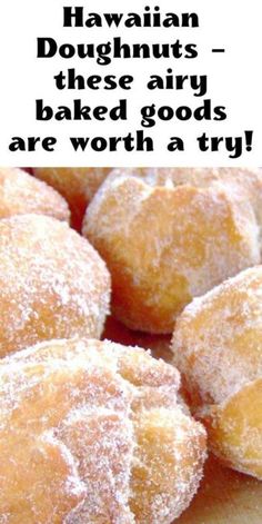 Hawaiian Dessert Recipes, Homemade Doughnut Recipe, Homemade Baked Donuts, Doughnut Recipe Easy, Homemade Donuts Recipe, Homemade Doughnuts, Baked Donut Recipes, Donut Dessert