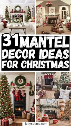 christmas mantel ideas, christmas mantel decor ideas, christmas fireplace decor, mantel decor ideas Red And Black Buffalo Plaid Christmas Fireplace Decor, Christmas Mantle Decor Ideas 2023, Mantel Christmas Trees, Elegant Christmas Mantle Decor Ideas, Christmas Mantle With Stockings Decor, Mantel Decorations For Christmas, Easy Christmas Mantel Ideas, Farmhouse Christmas Fireplace Decor, Christmas Farmhouse Mantle