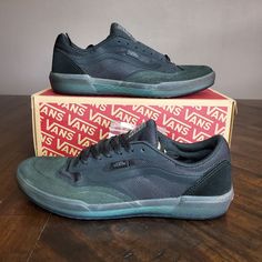 Vans Ave Pro Black/Smoke Men Size 7.5, Equivalent To Women Size 9 Brand New In Box With Tags. Comes With An Extra Pair Of White Laces. Anthony Van Engelen Buy With Confidence! Almost Always Ships The Same Day Or Next. Vans Black Sneakers With Translucent Outsole, Anthony Van Engelen, Mint Shoes, Old Skool Black, Shoes Vans, Pro Black, Vans Black, Triple Black, Blue Sneakers