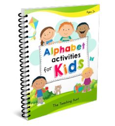 an activity book for kids with the title alphabet activities for kids