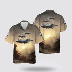 US Navy Boeing EA-18G Growler Of VAQ-137 Rooks Hawaiian Shirt – Gift For Military Personnel – Excoolent Elevate your style with our vibrant Hawaiian shirts. These shirts capture the essence of the tropics, offering a perfect blend of fashion and comfort. Whether you’re strolling on the beach or enjoying a casual outing, our Hawaiian shirts... Casual Tops With Sublimation Print And Camp Collar, Navy Aircraft Carrier, Navy Aircraft, Navy Veteran, Military Personnel, 3d Hoodie, Patriotic Gifts, Aircraft Carrier, Hawaiian Shirts