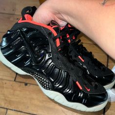 Yeezy Foamposite 10.5 Men’s Worn Once All Clean Bottoms Insole All That Going For Around 500 In This Size On Goat No Box I Can Negotiate A Price Soles Glow Shoes Yeezy, Foam Posites, Mens Shoes Sneakers, Men's Nike, Black Nikes, Nike Men, Black Red, Nike Shoes, Men's Shoes