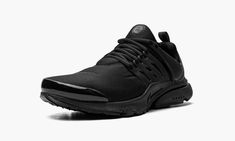 Air Presto CT3550 003 Triple Black Shoes, Nike Presto, Air Presto, Nike Air Presto, Black Socks, Stadium Goods, Black Nike, Triple Black, Black Nikes